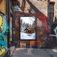 Winter Cabin Retreat Poster