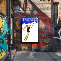 Winter Sports In The Pyrenees And Poster