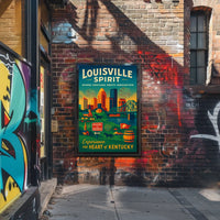 Louisville Spirit Where Heritage Meets Innovation Poster