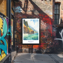 Napali Coast Artwork Poster PosterGoat