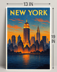 New York City Skyline Poster PosterGoat