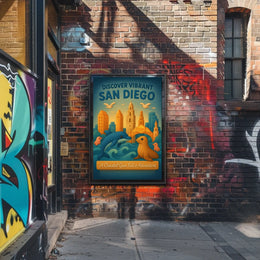 Discover Vibrant San Diego Poster
