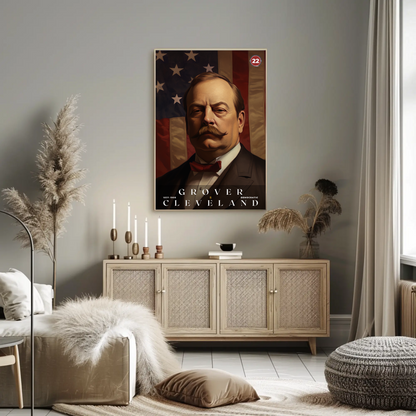 Grover Cleveland 22nd President Of The United States Portrait