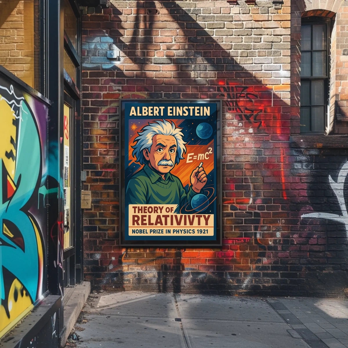 Einstein Relativity Modern Science Decor Poster