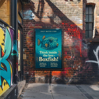 Think Inside the BoxBoxfish Poster PosterGoat