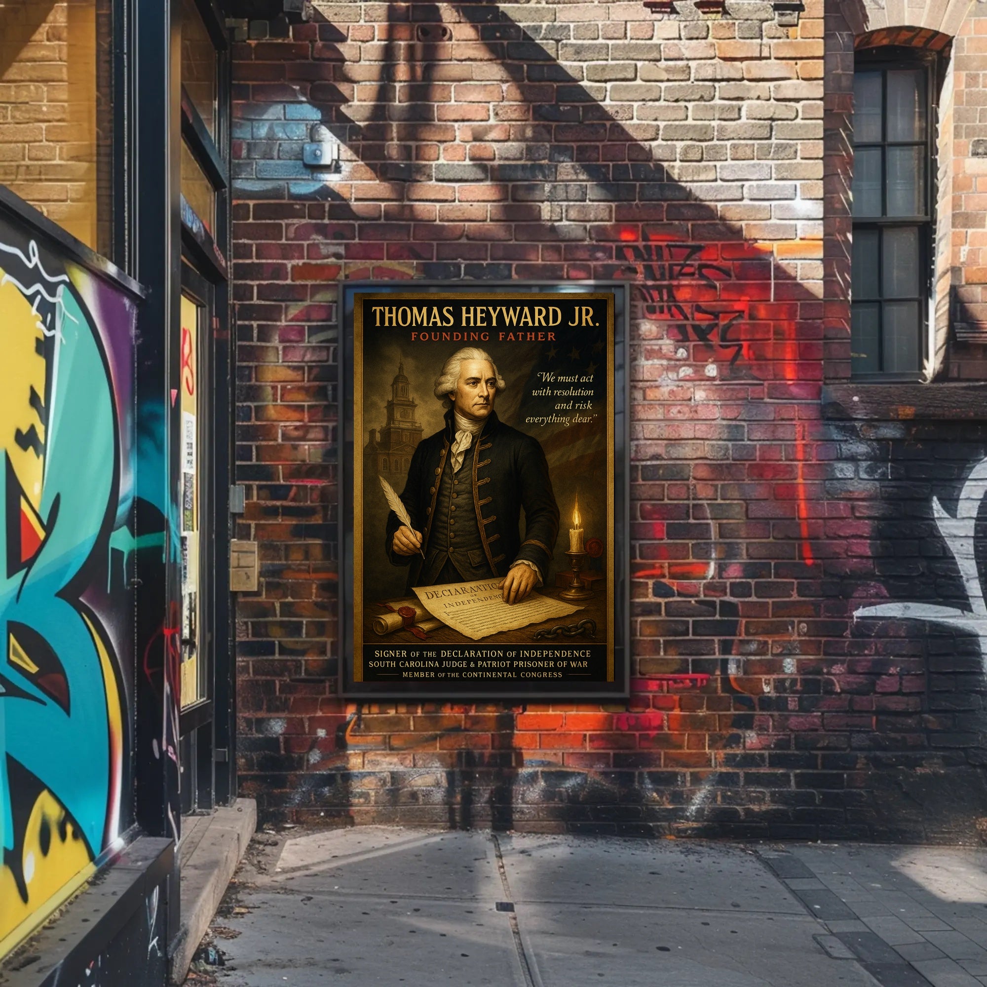 Thomas Heyward Jr. Vintage Historical Poster PosterGoat