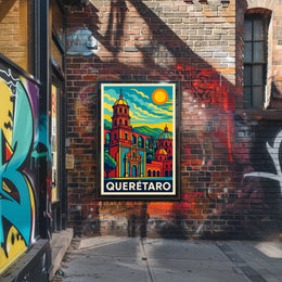 Querétaro Vibrant Heritage Poster