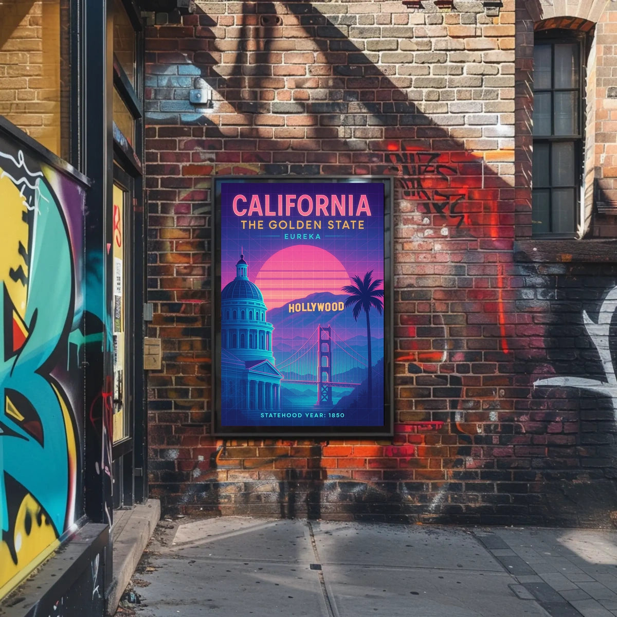 California The Golden State Poster