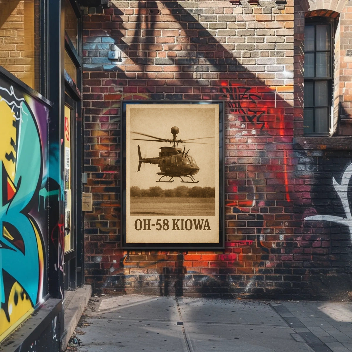OH-58 Kiowa Helicopter Poster