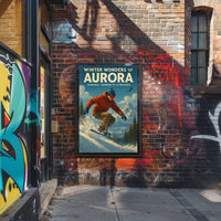 Winter Wonders of Aurora Poster