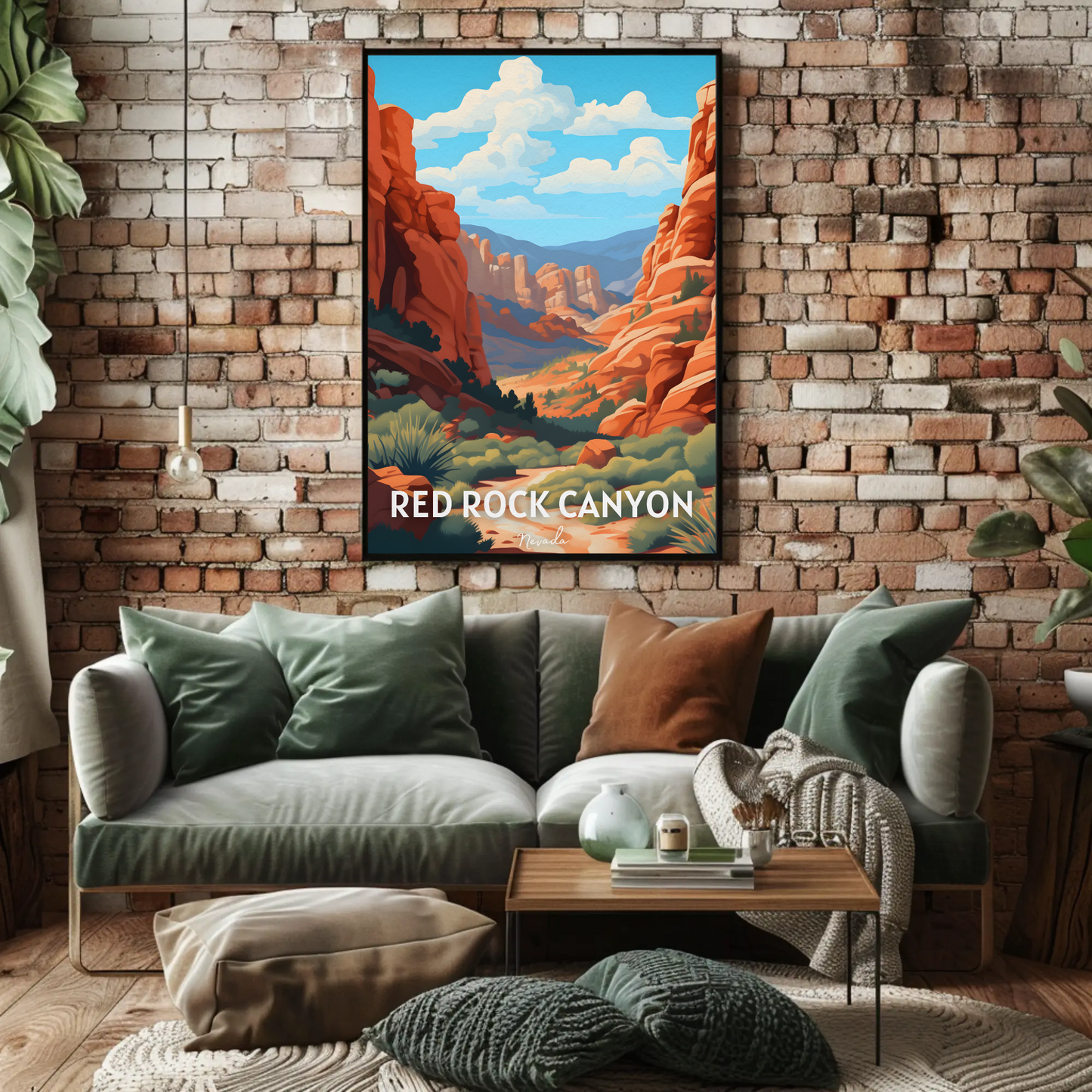Red Rock Canyon Nevada Travel Poster