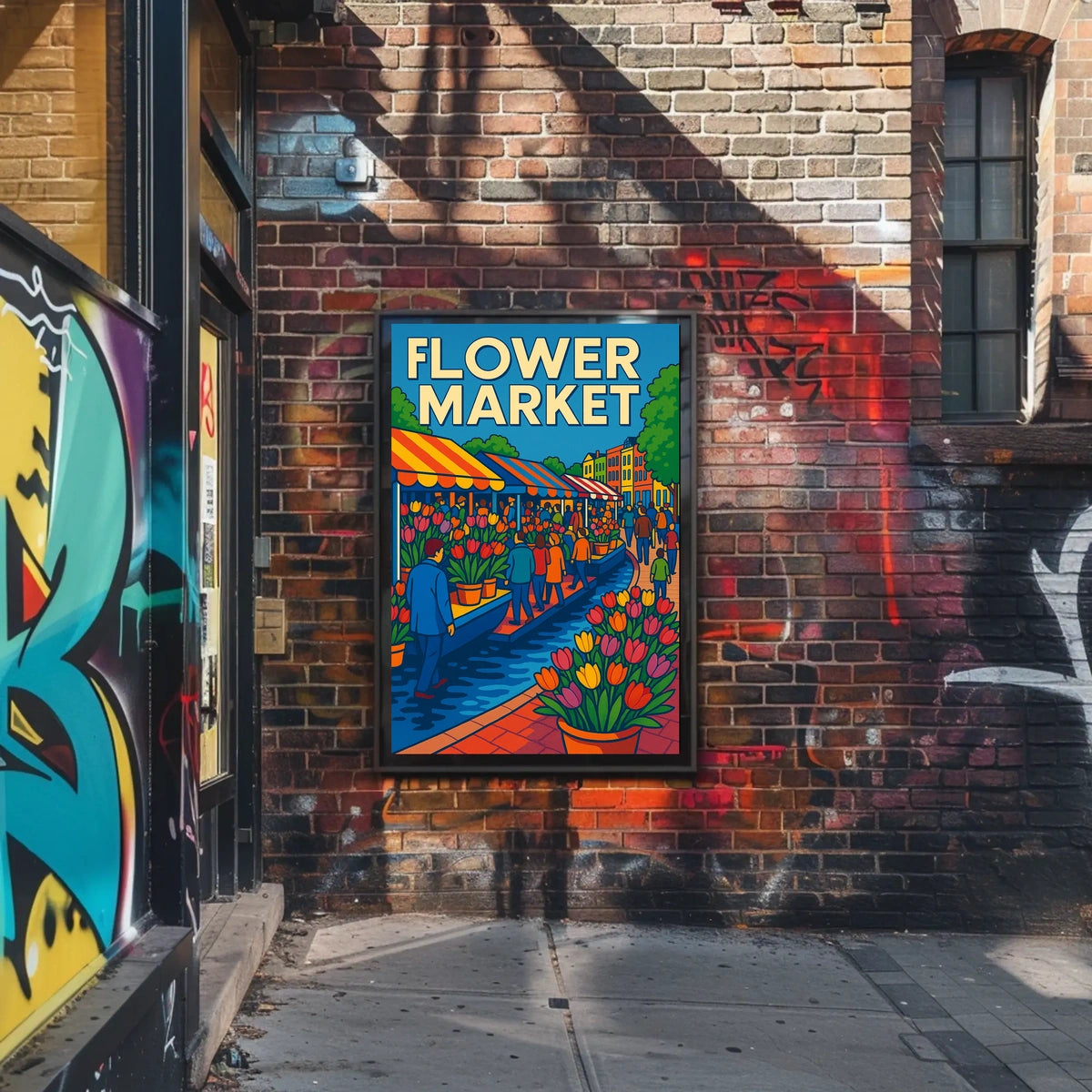 Flower Market Extravaganza Poster