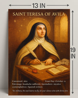 Saint Teresa of Avila Patron Saint Poster PosterGoat