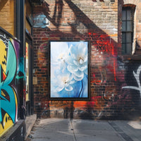Blossoms In Blue Poster