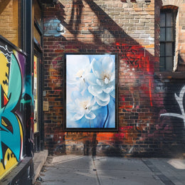 Blossoms In Blue Poster