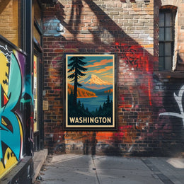 Washington Landscape Poster