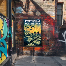 Every Dollar Does Its Duty Poster PosterGoat