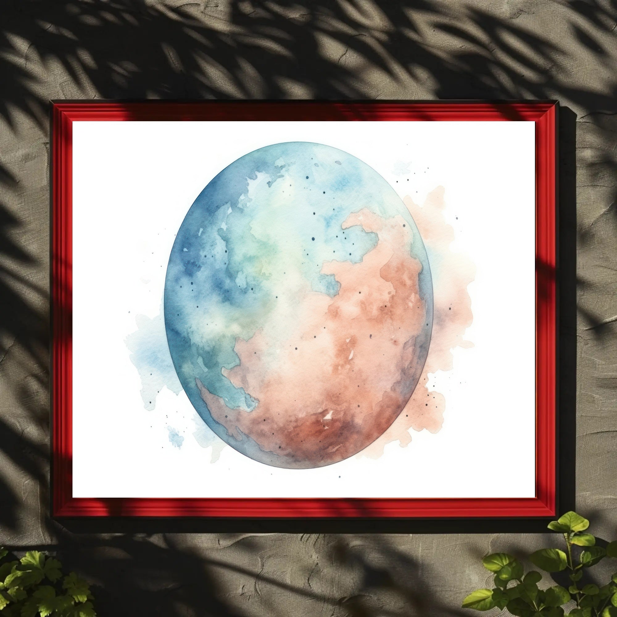 Watercolor Earth Poster