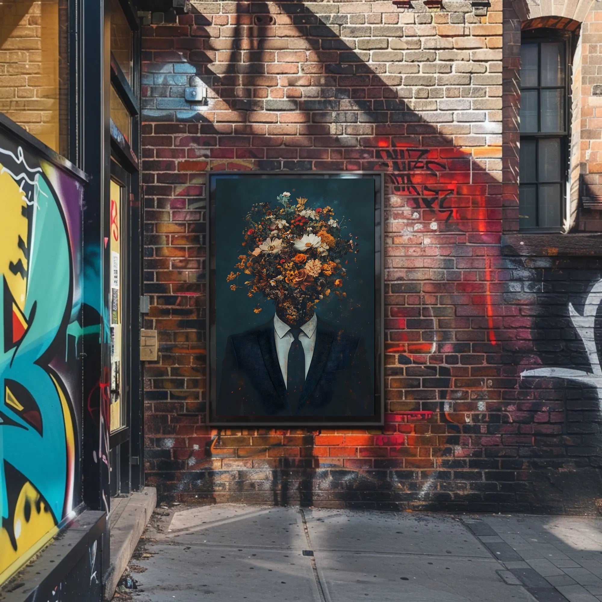 Blossoming Identity Surreal Floral Poster Print