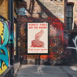 Forest Fires Aid the Enemy Poster PosterGoat