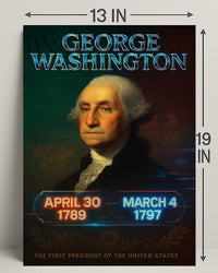 George Washington 1st President Poster PosterGoat