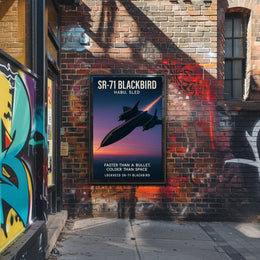 SR-71 Blackbird Iconic Aviation Poster