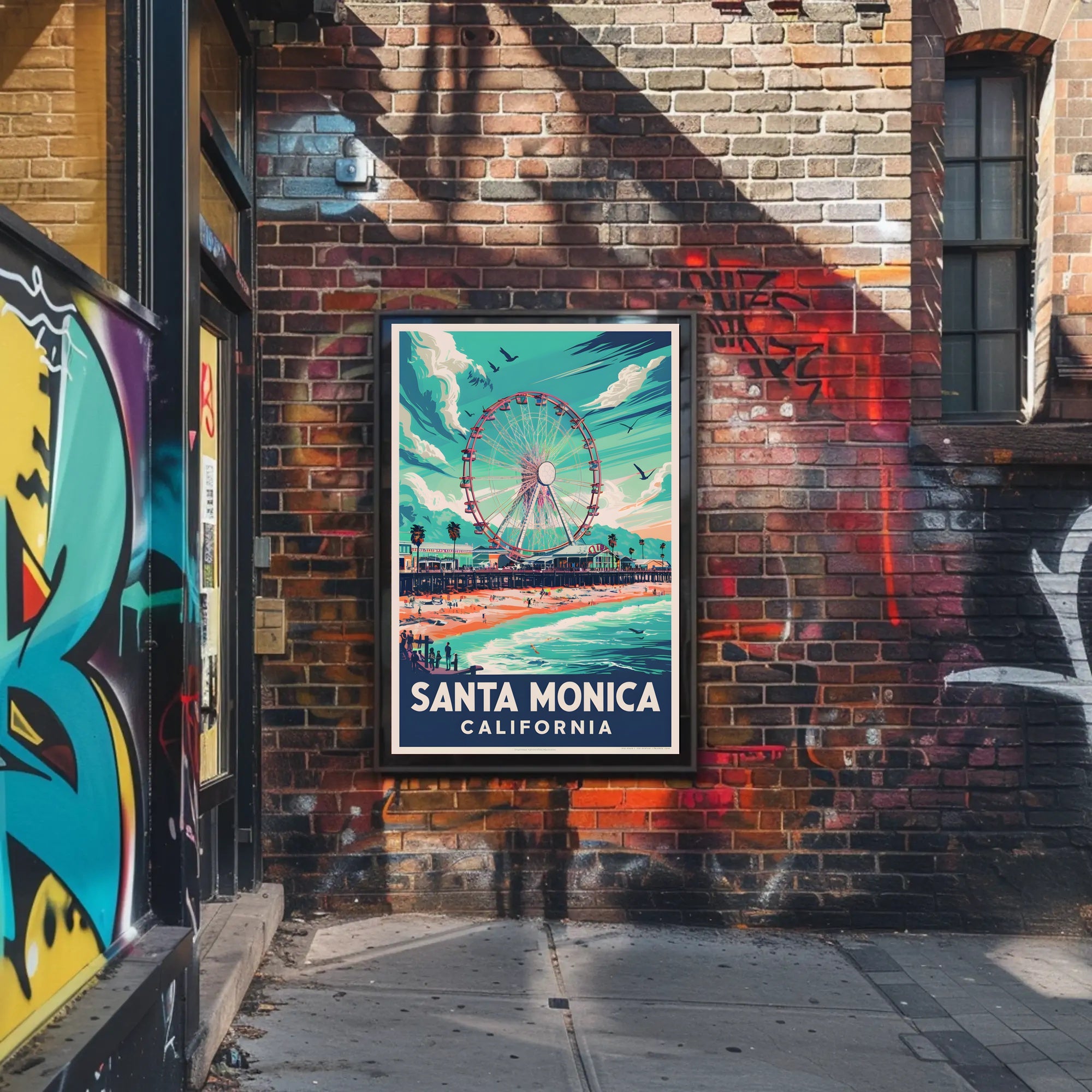 Santa Monica Beachfront Poster
