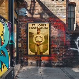 St. Louis Brown Stockings Baseball Poster