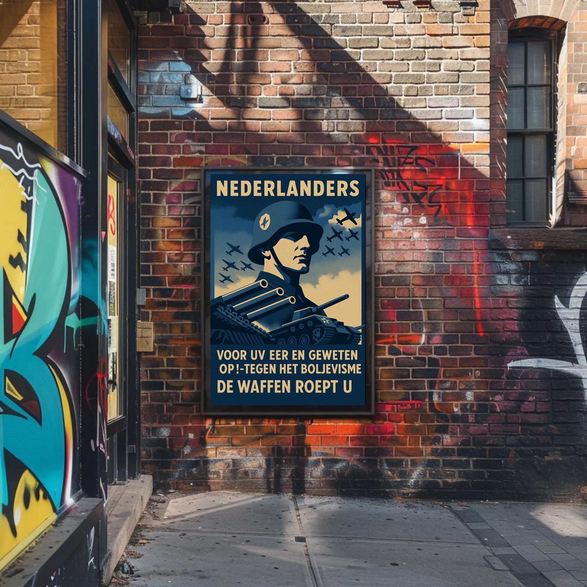 WWII Rallying Call Against Bolshevism Propaganda Poster
