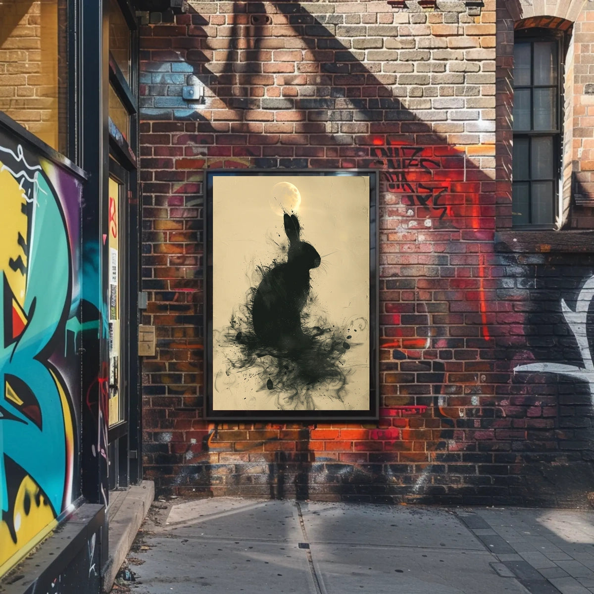 Moonlit Rabbit Poster