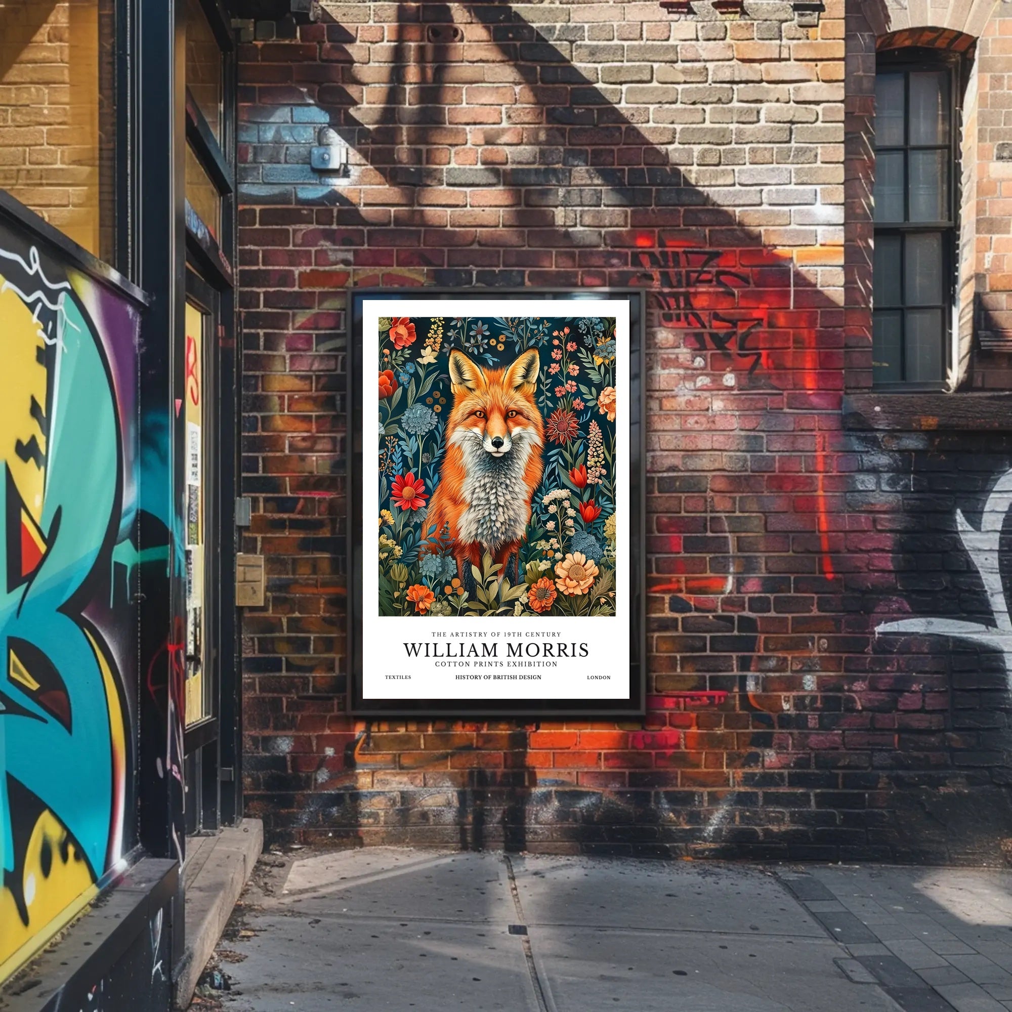 William Morris Nature Art Red Fox Cultural or Heritage Poster