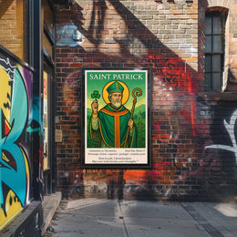 Saint Patrick Patron of Ireland Poster PosterGoat