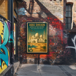 Abu Dhabi Jewel of the Desert Cultural or Heritage Poster