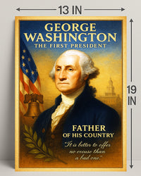 George Washington The First President Poster PosterGoat