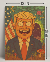 Cosmic Cartoon President Poster PosterGoat
