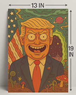 Cosmic Cartoon President Poster PosterGoat