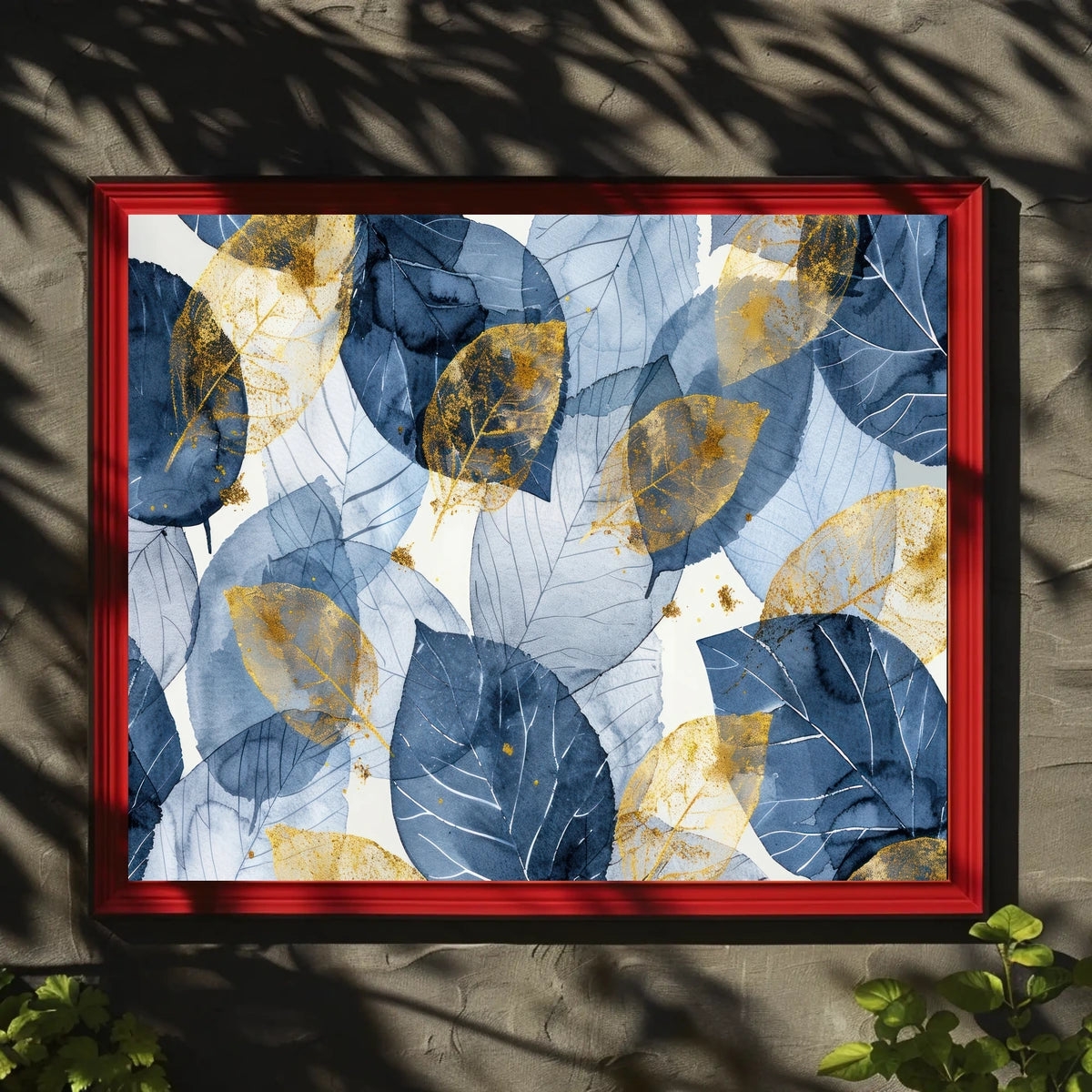 Abstract Leaves Art Poster