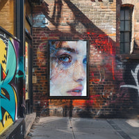 Mystical Medieval Cloaked Figure Fantasy Art Poster PosterGoat