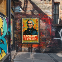Zachary Taylor 12th President of the United States Street Art Mashup Poster