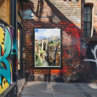 Bridge Over a Gorge Poster PosterGoat