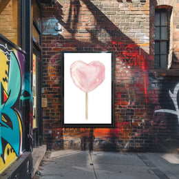 Heart Shaped Delight Poster Romantic Wall Art Print