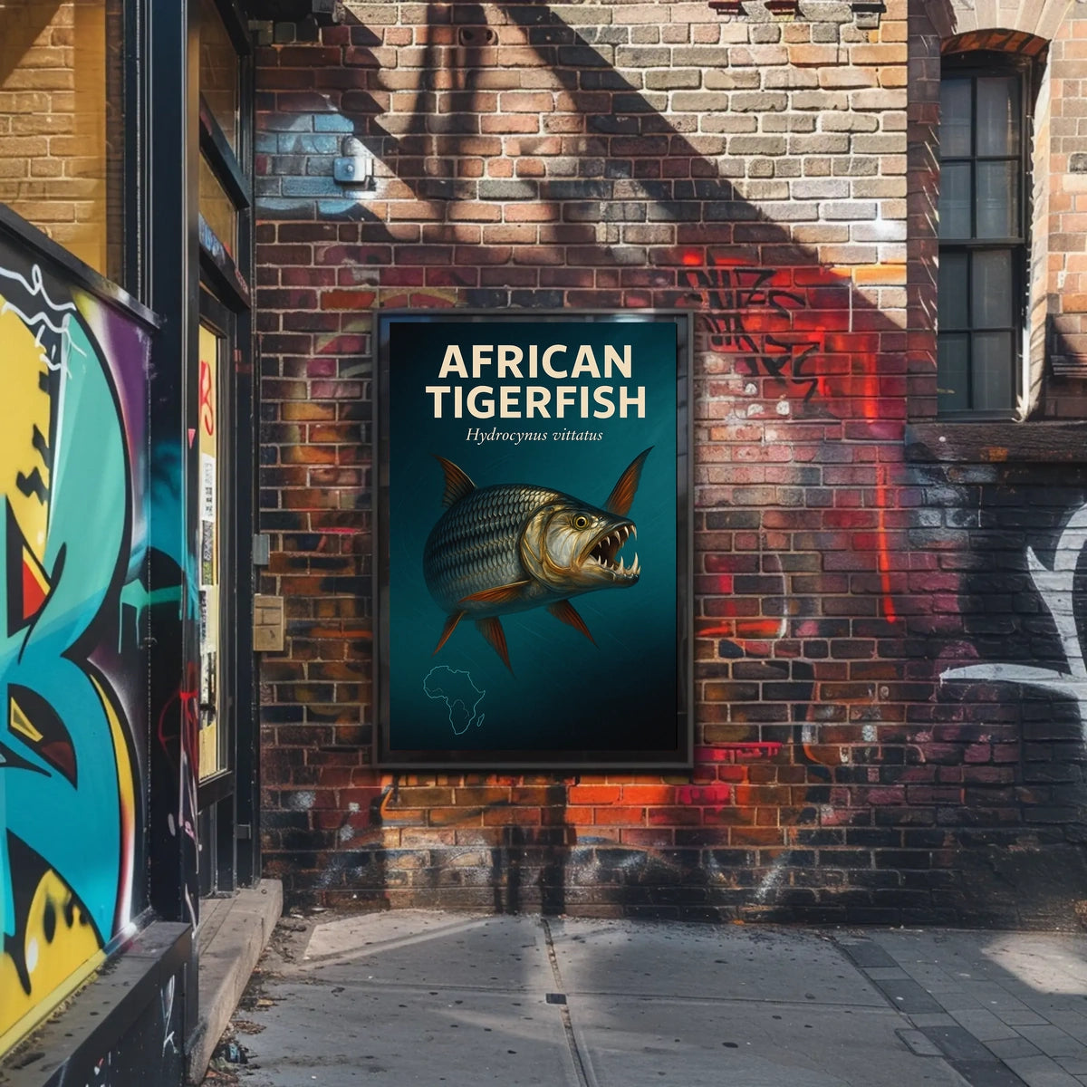African Tigerfish Hydrocynus vittatus Poster