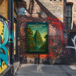 Hanging Gardens of Babylon Romantic Cultural or Heritage Poster