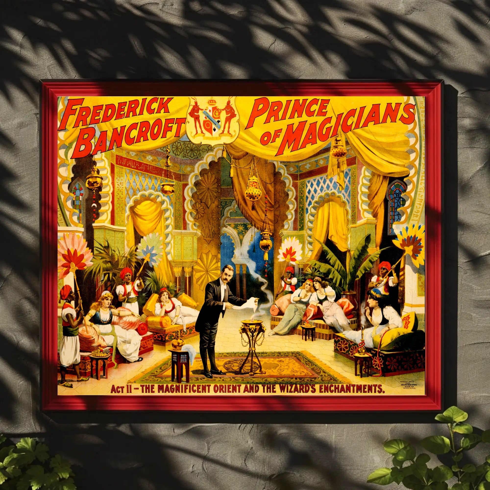 Frederick Bancroft's Oriental Magic Show Cultural Heritage Poster