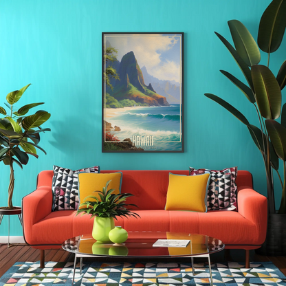 Hawaii Vintage Poster