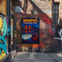 Memphis Riverfront Noël Poster