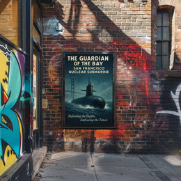Guardian of the Bay Nuclear Submarine San Francisco Poster PosterGoat