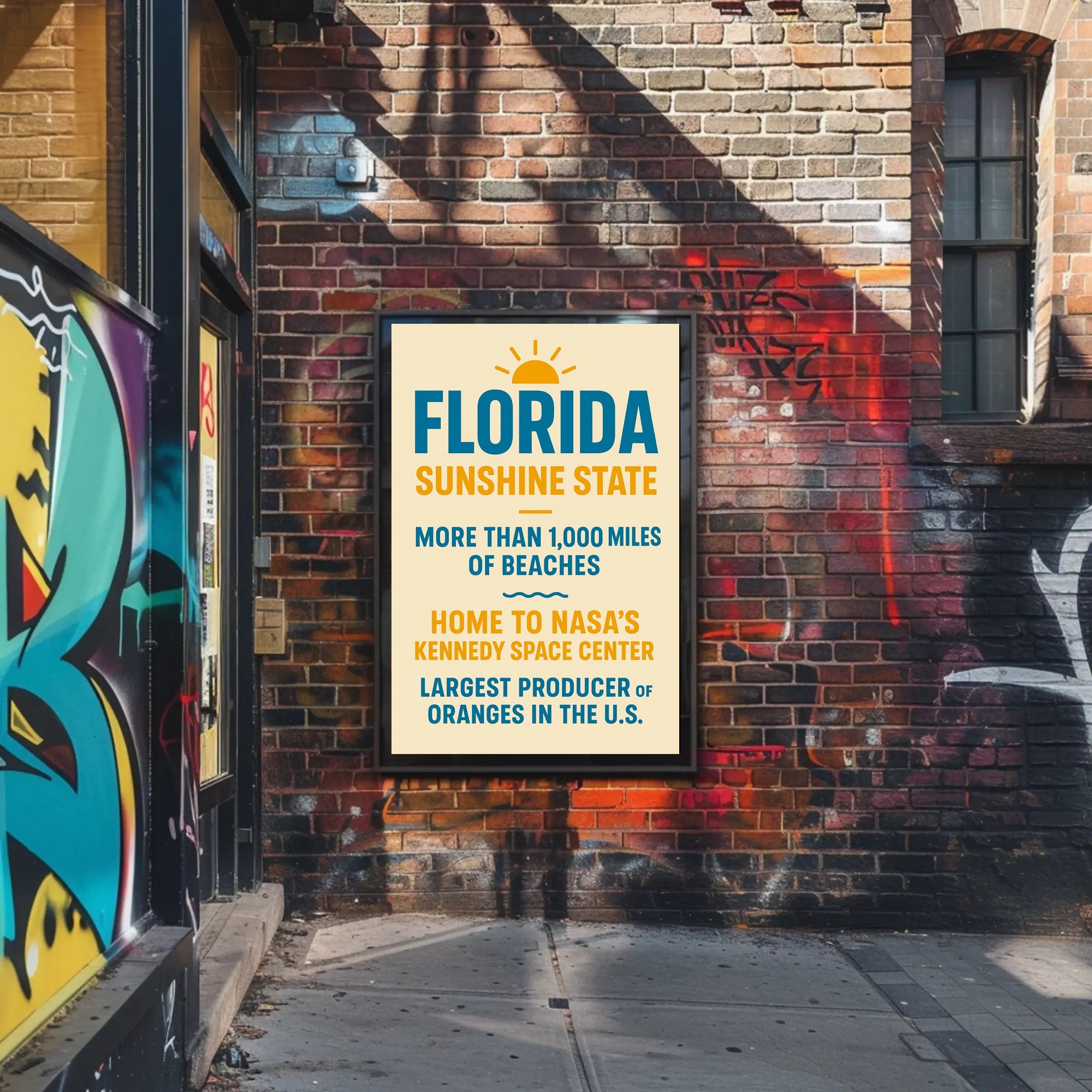 Discover Florida The Sunshine State Poster PosterGoat