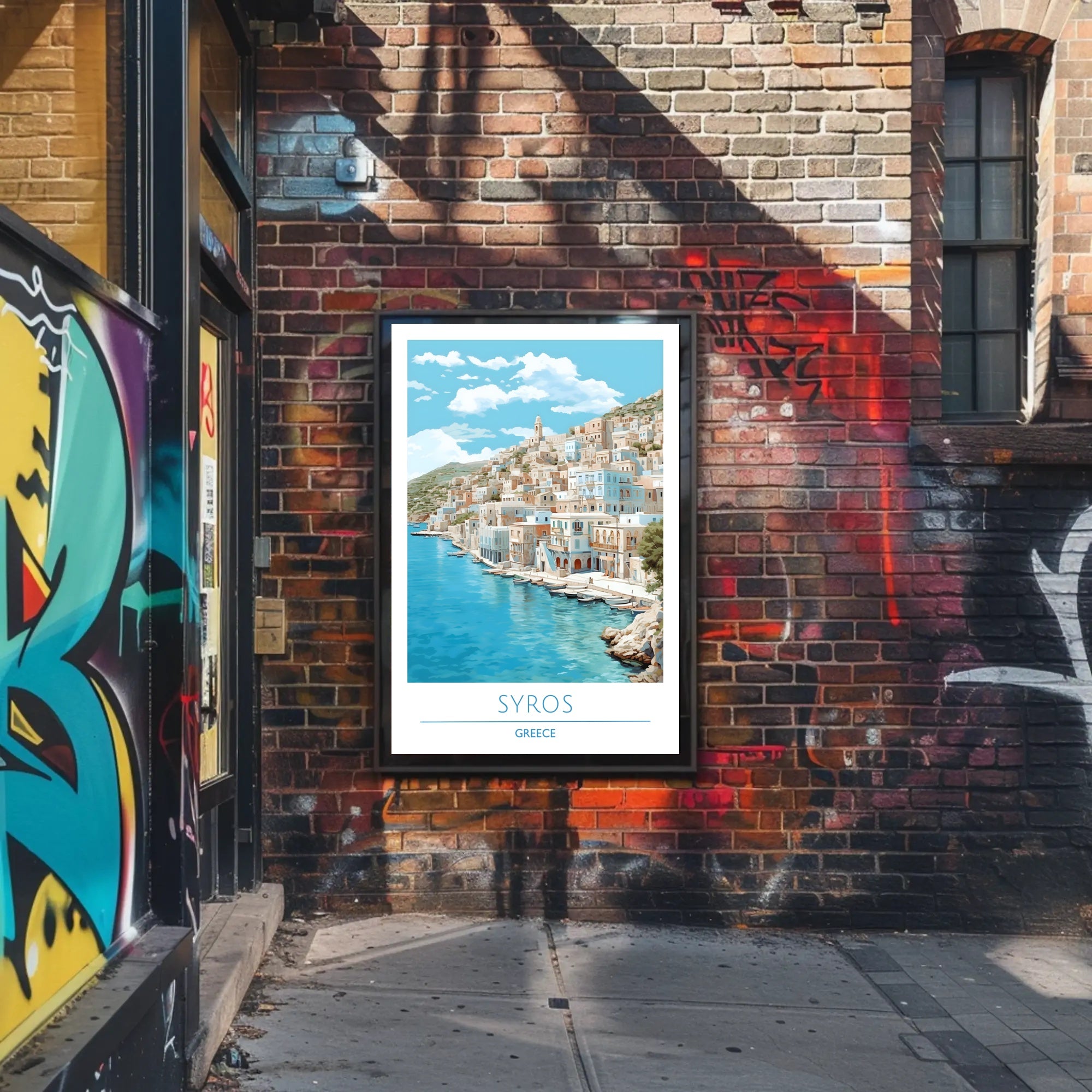Serene Views of Syros Poster