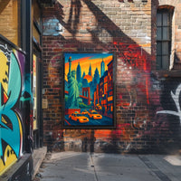 New York City Vibrant Adventure Poster Modern Wall Art